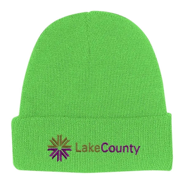 KNIT BEANIE WITH CUFF