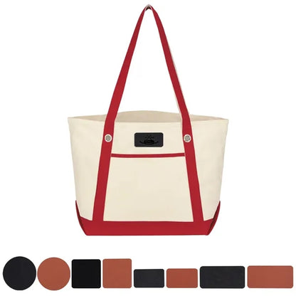 Medium Cotton Canvas Sailing Tote Bag
