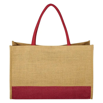 Jute Box Tote Bag