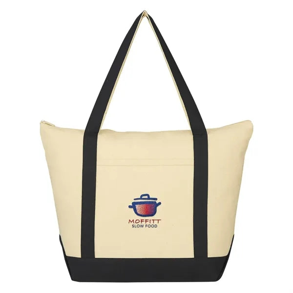 Folksy 12 Oz. Cotton Tote Bag