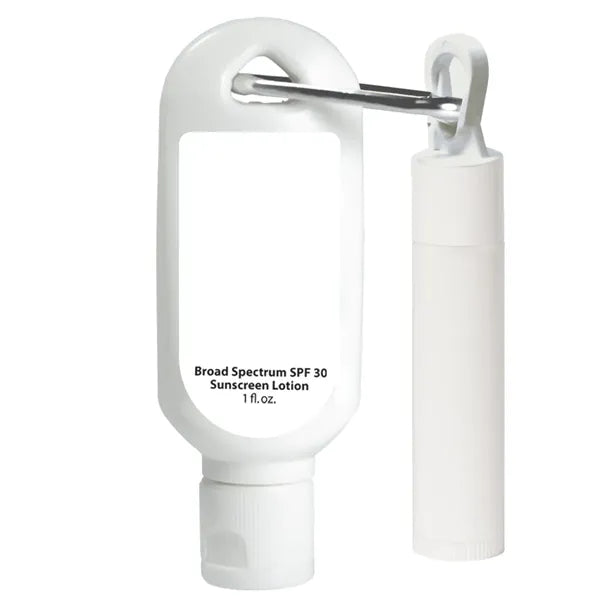 Kit: 1 oz. SPF30 Sunscreen Lotion with Carabiner and SPF1...