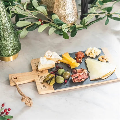 Bamboo & Slate Charcuterie Cutting Board