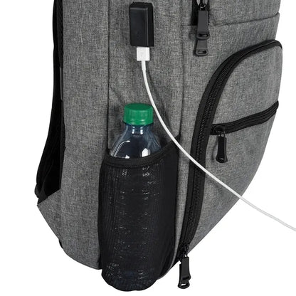 Heathered RFID Laptop Backpack & Briefcase