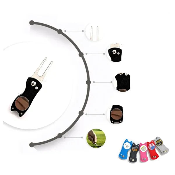 Foldable Golf Divot Tool