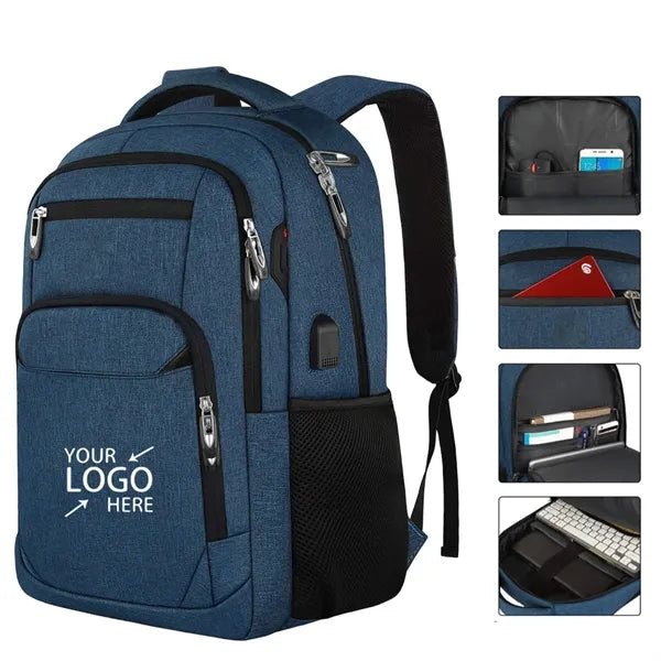 15.6" Laptop Backpack with USB Charging Port