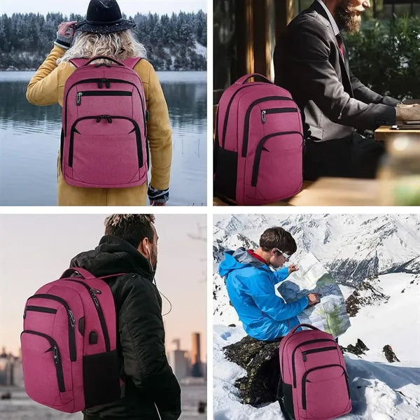 15.6" Laptop Backpack with USB Charging Port