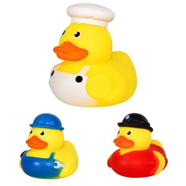 2'' Chef/Worker/Firefighter Rubber Duck
