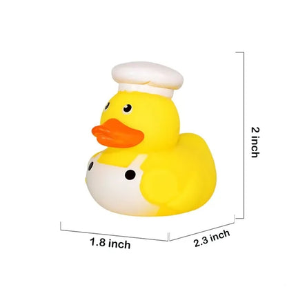 2'' Chef/Worker/Firefighter Rubber Duck