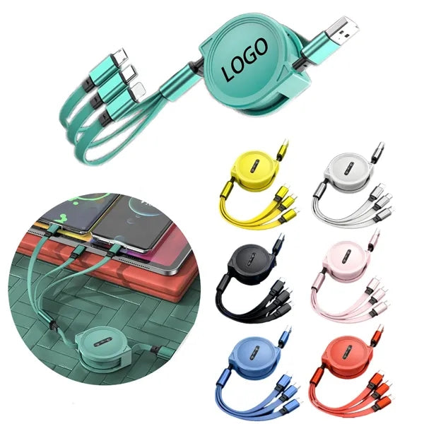 Extendable 3-In-1 Multi-Purpose Charging Cable