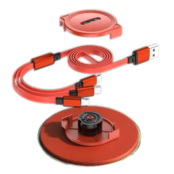Extendable 3-In-1 Multi-Purpose Charging Cable