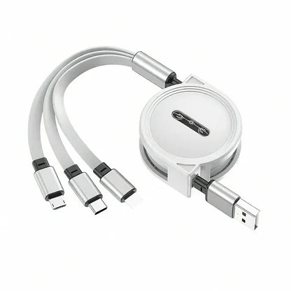 Extendable 3-In-1 Multi-Purpose Charging Cable