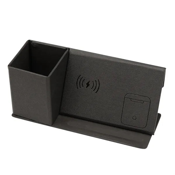 Wireless Charging Desk Organizer With Dry Erase Board