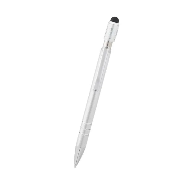 Recycled Aluminum Spin Game Top Pen With Stylus