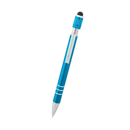 Recycled Aluminum Spin Game Top Pen With Stylus