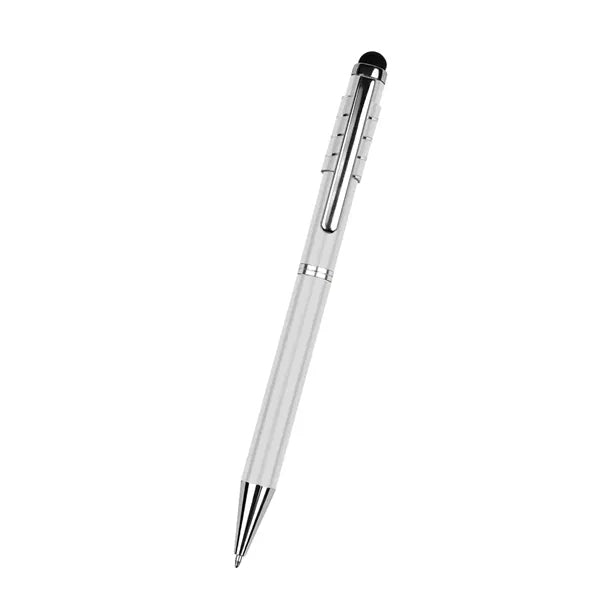 Recycled Aluminum Spinner Pen With Stylus