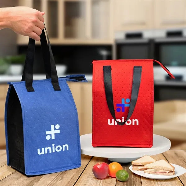 Dimples rPET Non-Woven Cooler Tote Bag