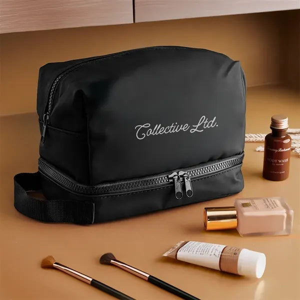 Hudson Recycled Leatherette Cosmetic Bag
