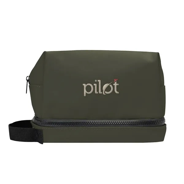 Hudson Recycled Leatherette Cosmetic Bag