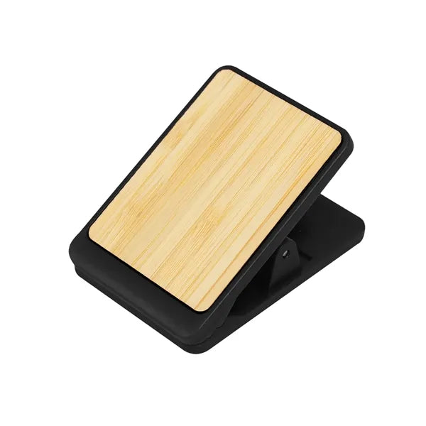 MAGNETIC CLIP WITH BAMBOO ACCENT