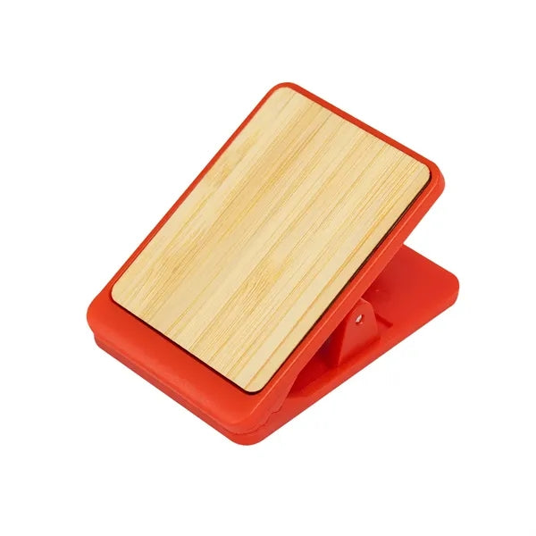 MAGNETIC CLIP WITH BAMBOO ACCENT