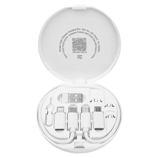 Charging Cord & Adapter Set In Wireless Charging Case