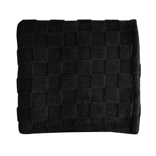 rPET Checkered Sherpa Blanket