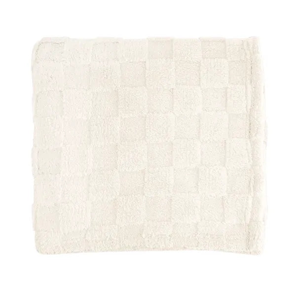 rPET Checkered Sherpa Blanket