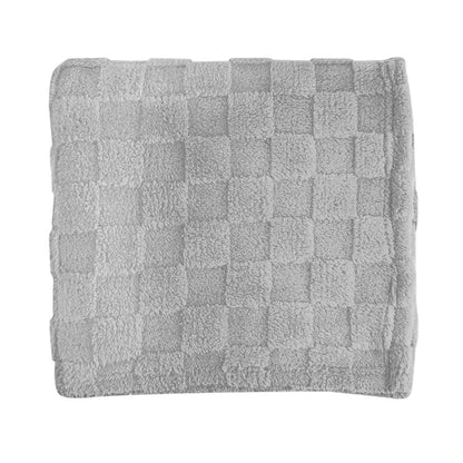 rPET Checkered Sherpa Blanket