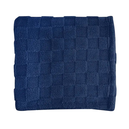 rPET Checkered Sherpa Blanket