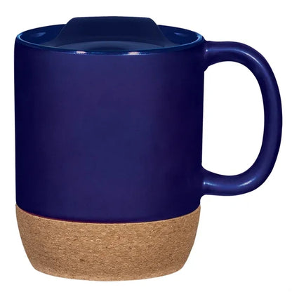 14 Oz. Full Color Cork Base Ceramic Mug