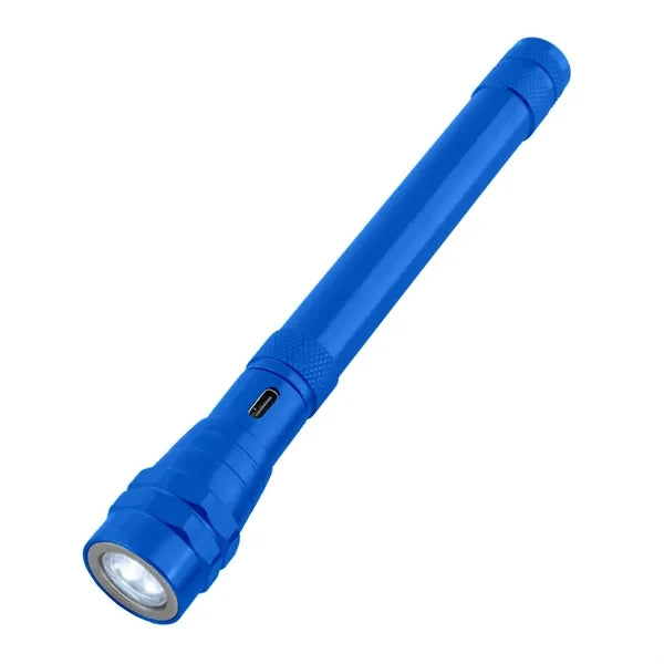 Telescopic Rechargeable Recycled Aluminum Flashlight With...