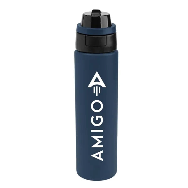 24 Oz. Pop Sip & Chug Recycled Stainless Steel Bottle
