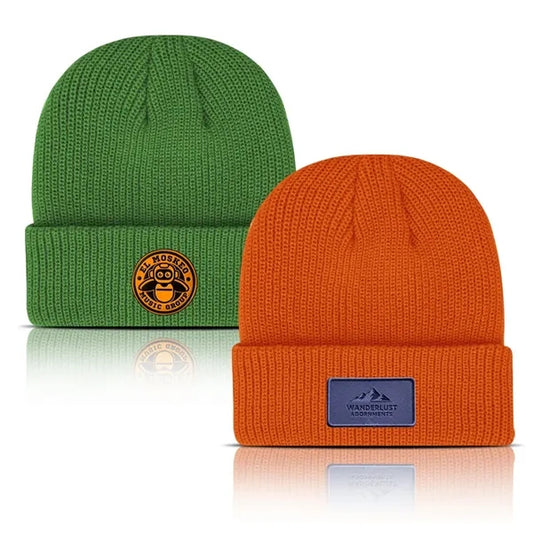 100% Acrylic Rib-Knit Beanie