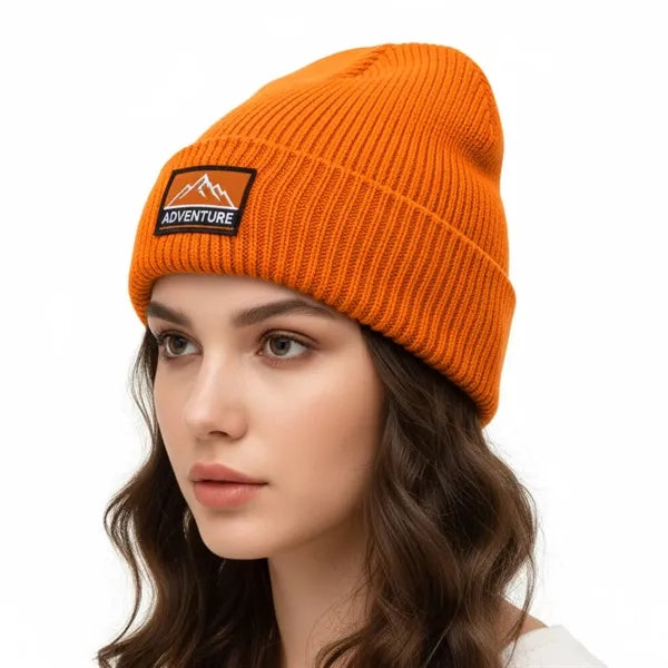 100% Acrylic Rib-Knit Beanie