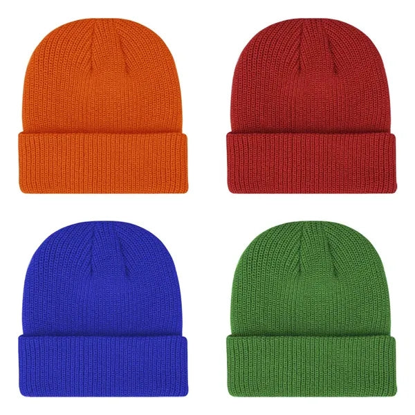 100% Acrylic Rib-Knit Beanie