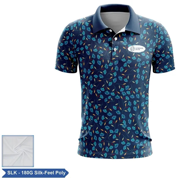 Sublimation 180G Silk-Feel Short Slv Polo - Men, Women, Kids