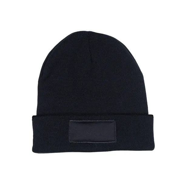 Knit Beanie With Patch