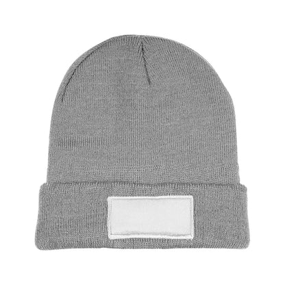 Knit Beanie With Patch