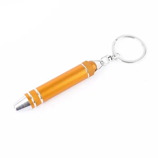 3-Bit Metal Screwdriver Keychain Tool