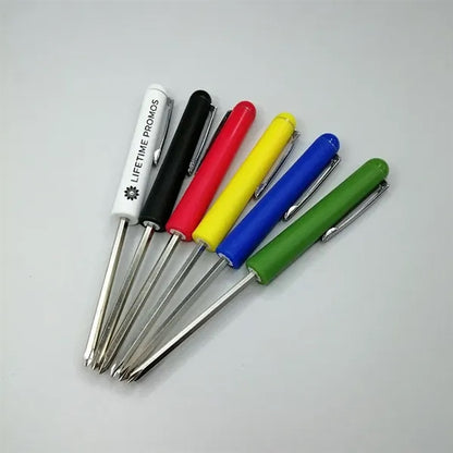 Pocket Pen Screwdriver with Reversible Bit