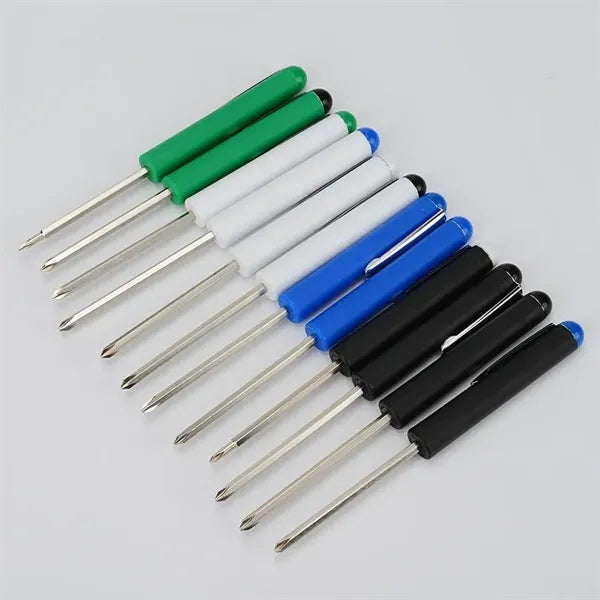 Pocket Pen Screwdriver with Reversible Bit