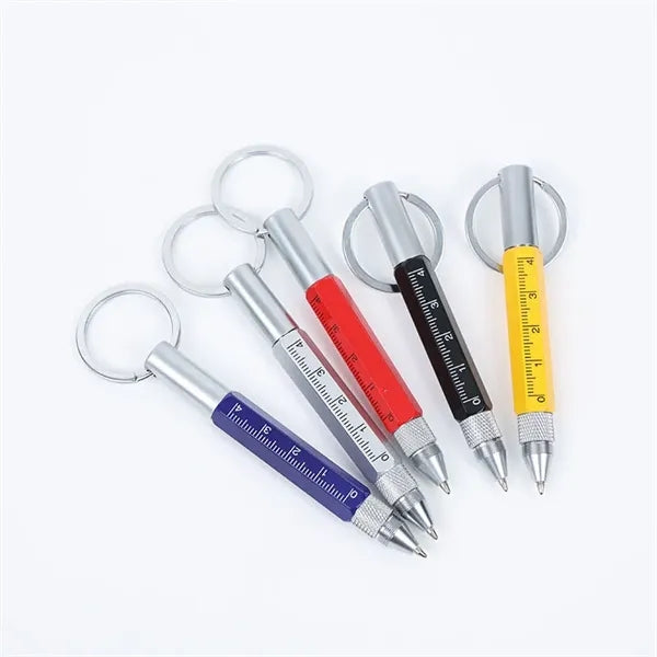 Multifunction Screwdriver Ballpoint Pen withe Keychain