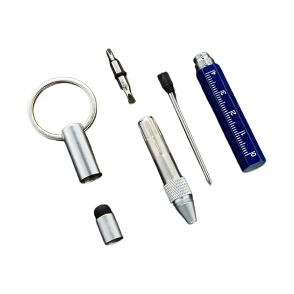 Multifunction Screwdriver Ballpoint Pen withe Keychain