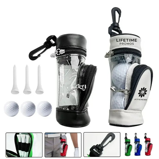 Mini Golf Ball Pack Pouch with Three Ball