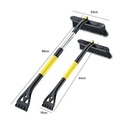 2 in 1 Extendable Snow Brush and Detachable Ice Scraper