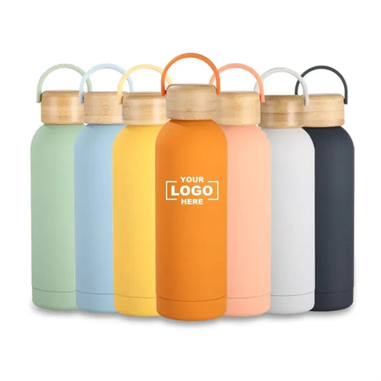 32oz Stainless Steel Vacuum Bottle with Bamboo Lid
