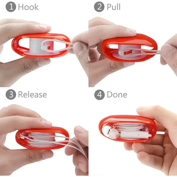 Tangle-Free Cable Winder For Earphones And Chargers