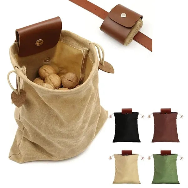 Multi-Functional Canvas Foraging Waist Bag