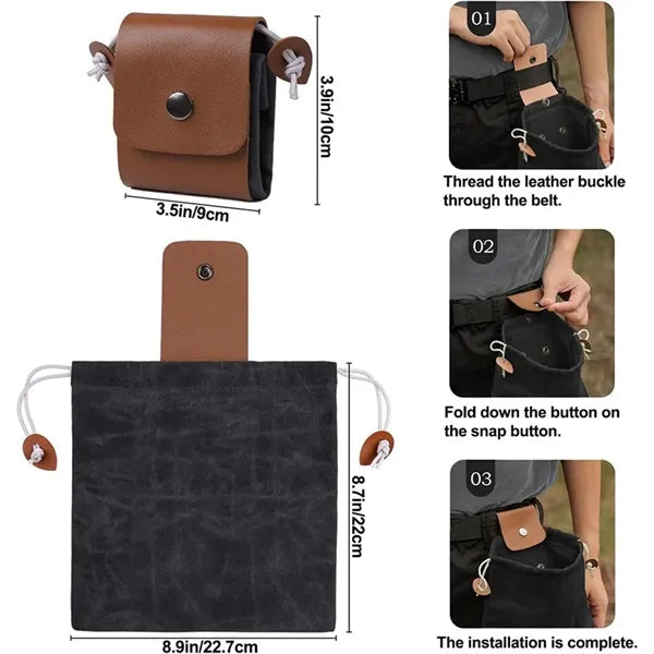 Multi-Functional Canvas Foraging Waist Bag