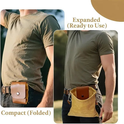 Multi-Functional Canvas Foraging Waist Bag